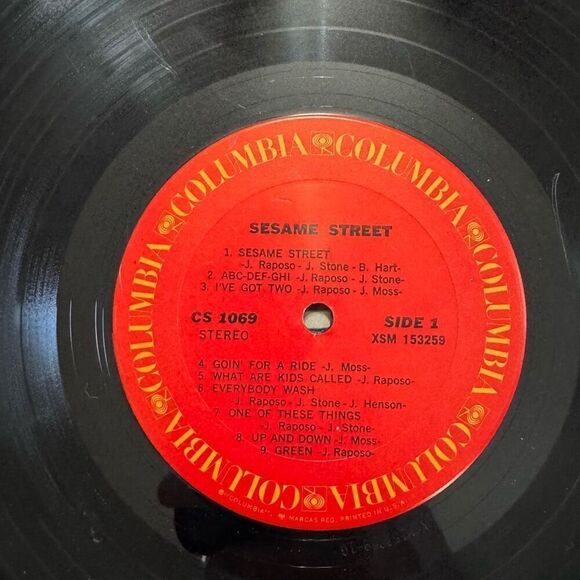 The Sesame Street Book & Record. Original Cast 1970 Vtg Vinyl Record CS 1069 - Picture 8 of 13